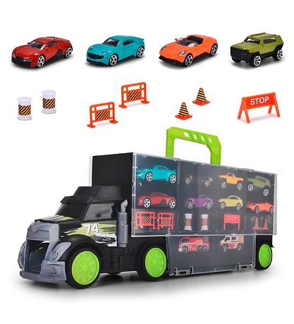 Dickie Toys Truck w. Cars - Carry & Large Transporter