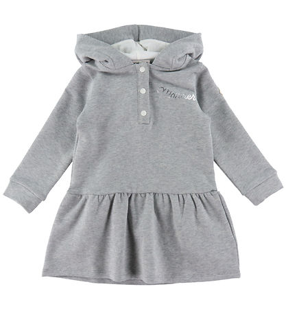 Robe en Molleton Moncler - Gris Chiné av. Blanc