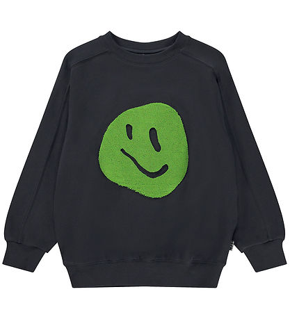 Molo Sweatshirt - Mar - Black w. Terrycloth