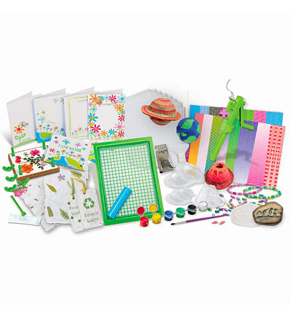 4M Recyclingpapier Set - DAMPFbetrieben Kids - Green Papierhandw 4M Recyclingpapier Set - DAMPFbetrieben Kids - Green Papierhandw