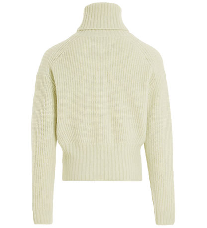 Calvin Klein Blouse - Bijgesneden - Gebreid - Kanarie Green