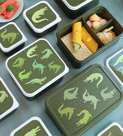 A Little Lovely Company Lunchbox - Bento - Crocodiles