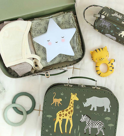 A Little Lovely Company Cardboard Suitcase - 2 pcs - 29x20/25.5x