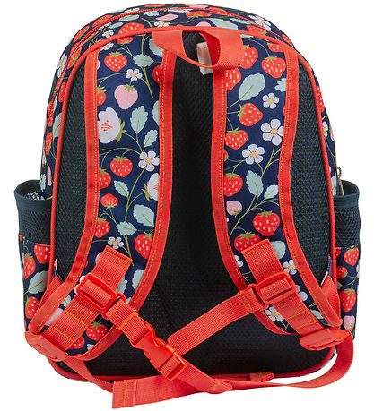 A Little Lovely Company Backpack w. Thermal pocket - Strawberrie