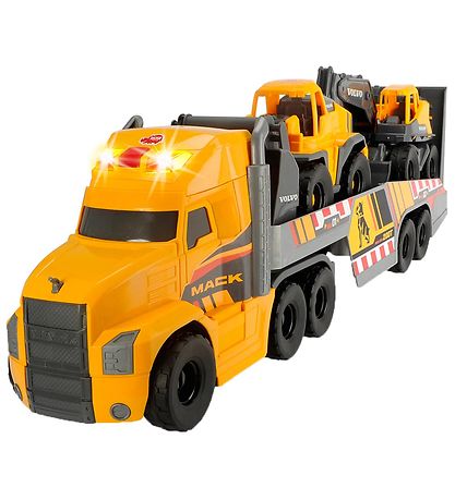 Dickie Toys Lastebil m. Arbeidsbiler - Mack/Volvo Heavy Loader T Dickie Toys Lastebil m. Arbeidsbiler - Mack/Volvo Heavy Loader T