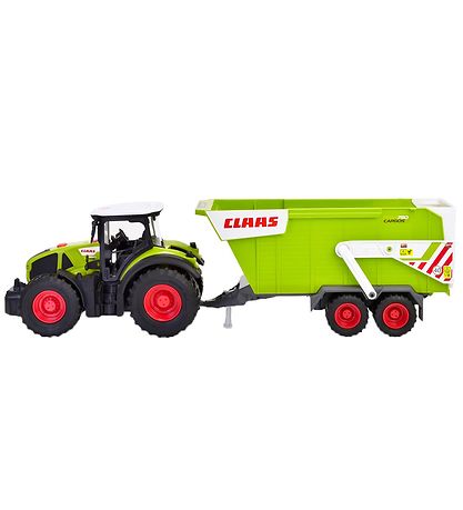 Dickie Toys Tractor - CLAAS Tractor w. Trailer - Light/Sound