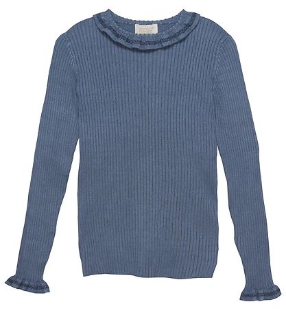 Creamie Blouse - Pullover Rib Knit - Captains Blue