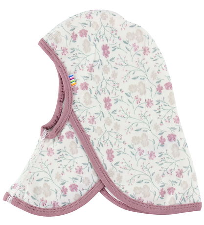 Joha Balaclava - Wool/Bamboo - Single Layer - Off White/Rose Joha Balaclava - Wool/Bamboo - Single Layer - Off White/Rose