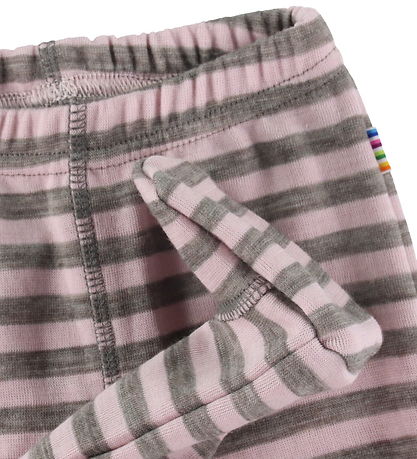 Joha Leggings - Wool - Pink/Grey
