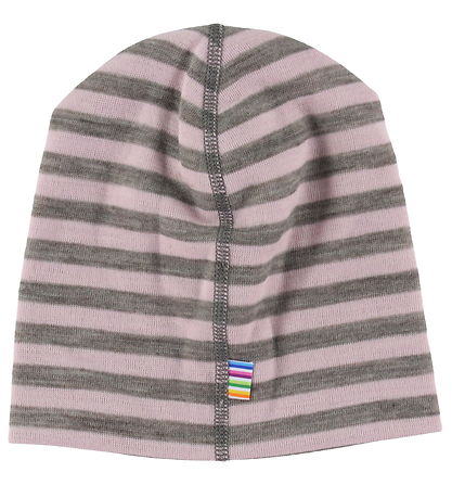 Bonnet Joha - Laine - 2 Couches - Rose/Gris Bonnet Joha - Laine - 2 Couches - Rose/Gris