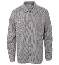 Hound Shirt - Striped Overshirt - Black/Off White