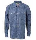 Hound Shirt - Striped Overshirt - Off White/Light Blue