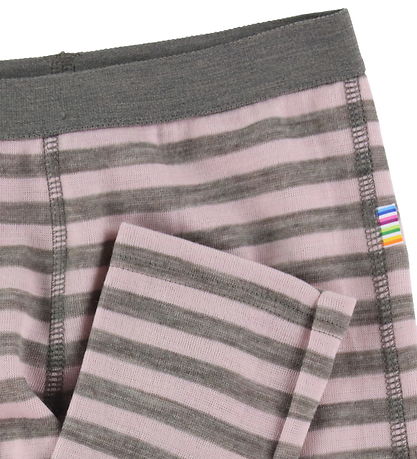 Joha Leggings - Wool - Pink/Grey