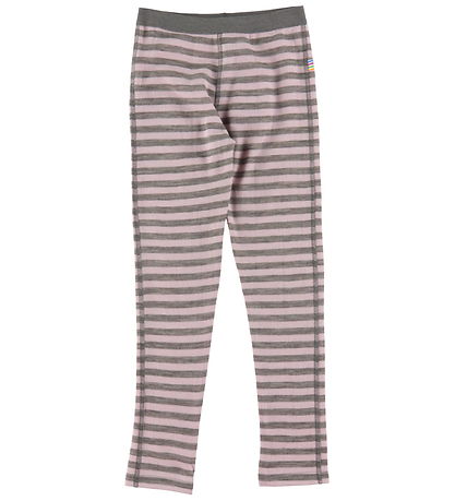 Joha Leggings - Wool - Pink/Grey