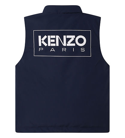 Kenzo Down Vest - Navy w. White