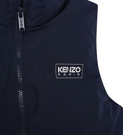 Kenzo Down Vest - Navy w. White