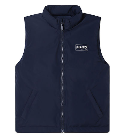 Kenzo Down Vest - Navy w. White