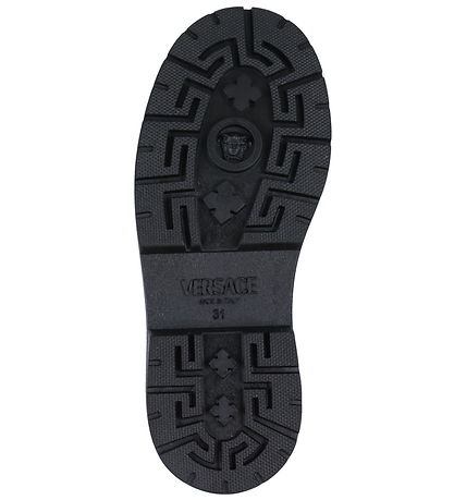 Versace Boots - Chelsea Calf - Black/Palladium