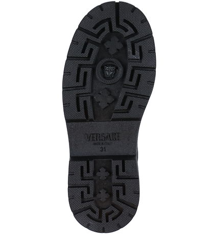 Versace Boots - Boot Calf - Black/White/Palladium