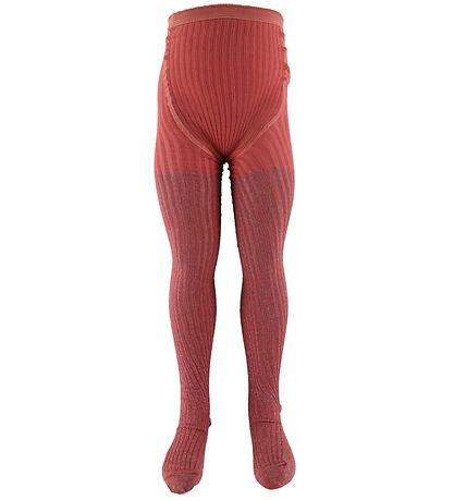 Molo Tights - Glitter Rib - Forest Rose