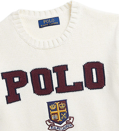 Polo Ralph Lauren Blouse - Knitted - Cream w. Polo