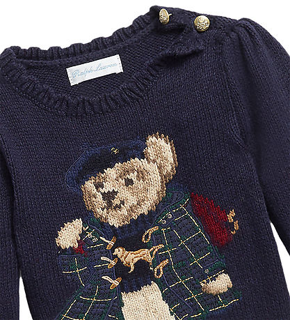 Polo Ralph Lauren Genser - Strikk - Navy m. Kosedyr