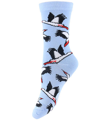 Danefæ Socks - DaneDanmark - Lt Blue Storks Danefæ Socks - DaneDanmark - Lt Blue Storks