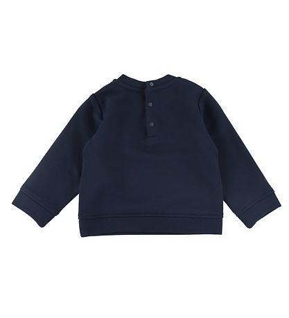 Emporio Armani Sweatshirt - Navy w. White Emporio Armani Sweatshirt - Navy w. White