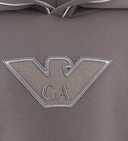 Emporio Armani Hoodie - Mud w. Logo