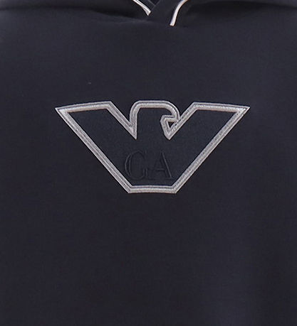 Emporio Armani Hoodie - Navy w. Logo