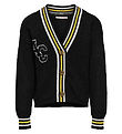 Kids Only Cardigan - Knitted - KogFia - Black/w. Cloud d Kids Only Cardigan - Knitted - KogFia - Black/w. Cloud d