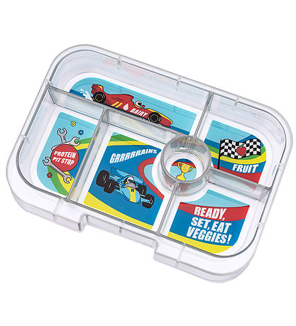 Yumbox Insert tray w. 6 Compartments - Bento Original - Race Car Yumbox Insert tray w. 6 Compartments - Bento Original - Race Car