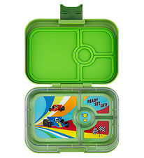Yumbox Lunchbox w. 4 Rum - Bento Panino - Mattcha Green - Race Yumbox Lunchbox w. 4 Rum - Bento Panino - Mattcha Green - Race
