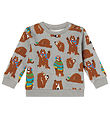 Stella McCartney Kids Sweatshirt - Grey Melange w. Bears Stella McCartney Kids Sweatshirt - Grey Melange w. Bears