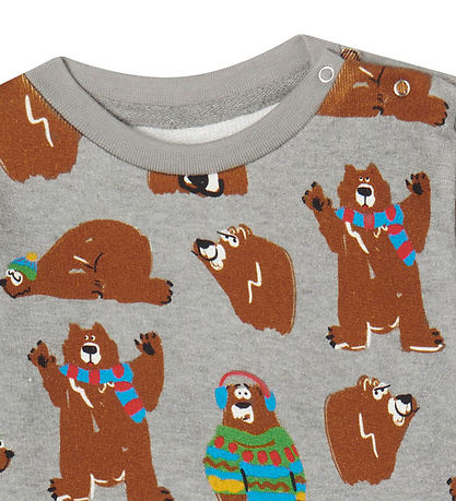 Stella McCartney Kids Sweatshirt - Grey Melange w. Bears