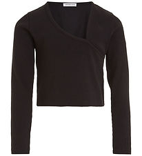 Calvin Klein Blouse - Cropped - Rib - Black Calvin Klein Blouse - Cropped - Rib - Black