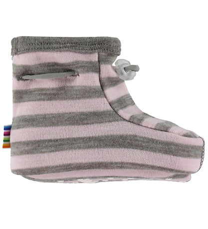 Joha Booties - Merino Wool - Pink/Brown Melange Joha Booties - Merino Wool - Pink/Brown Melange