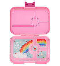Yumbox Lunchbox w. 4 Rooms - Bento Tapas - Capri Pink/Rainbow Yumbox Lunchbox w. 4 Rooms - Bento Tapas - Capri Pink/Rainbow