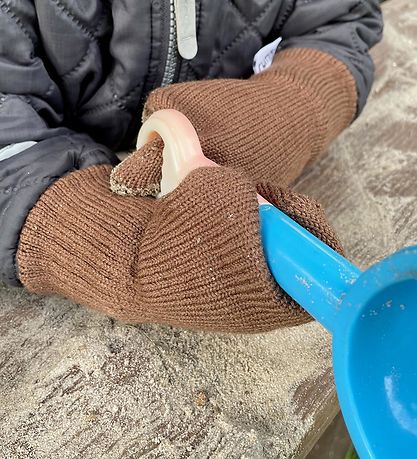 rumlii Mittens - Wool/Acrylic - Brown