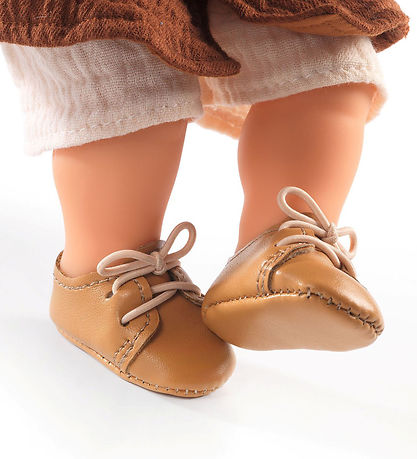 Djeco Puppenschuhe - 30-32 cm - Braun