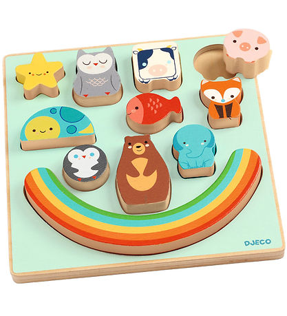Djeco Jigsaw Puzzle - 11 Bricks - Wood - Puzz & Boom Rainbow Djeco Jigsaw Puzzle - 11 Bricks - Wood - Puzz & Boom Rainbow