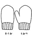 Hust and Claire Mittens - Wool - Flori - Tea Leaf Hust and Claire Mittens - Wool - Flori - Tea Leaf