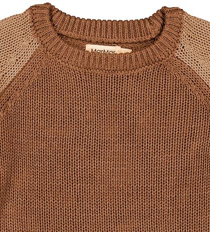 MarMar Blouse - Gebreid - Modaal Mix - Taka - Dark Fudge-blok