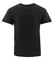 Emporio Armani T-shirt - Black m. Logo/Rhinestone Emporio Armani T-shirt - Black m. Logo/Rhinestone