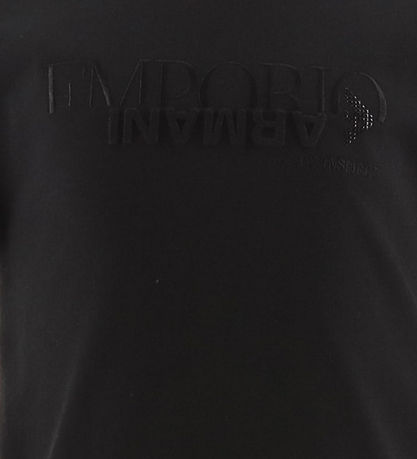 Emporio Armani T-shirt - Black m. Logo/Rhinestone