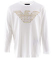 Emporio Armani Blouse - White/Beige w. Logo Emporio Armani Blouse - White/Beige w. Logo