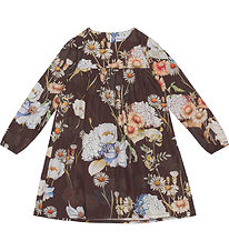 Christina Rohde Klänning - Brun m. Blommor Christina Rohde Klänning - Brun m. Blommor
