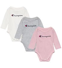 Champion Body p/h - 3 kpl - Dusty Rose/Harmaa Melange/Valkoinen Champion Body p/h - 3 kpl - Dusty Rose/Harmaa Melange/Valkoinen