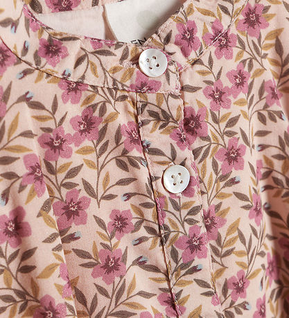 En Fant Shirt blouse - Flower Woven - Rose Dust