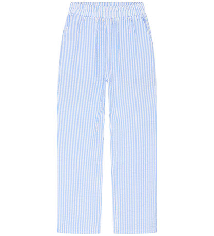 Grunt Trousers - Tenna - Light blue/White Striped